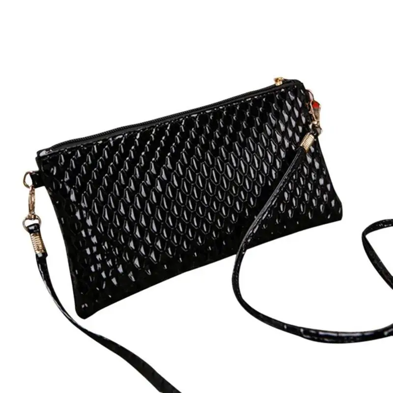 

Fashion Women PU Leather Handbag Crossbody Shoulder Messenger Bag For Party Banquet Cocktail (22cm (W) x12cm (H) x1.5cm (W), B
