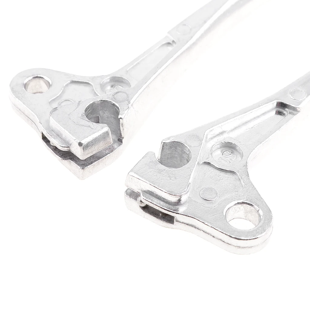2 Pcs Motorcycle Handbrake Brakes Clutch Lever For YAMAHA PW50 Silver 120mm / 4.7 Inch Motorcycle Handbrake Lever Accessory