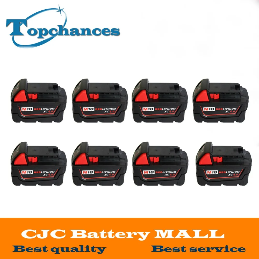 8PCS High quality 18V 4 0Li Ion 4000mAh Replacement font b Power b font font b