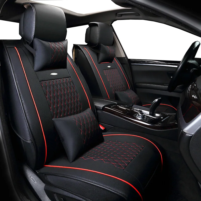 New PU Leather Auto Universal (front+back ) Car Seat ...