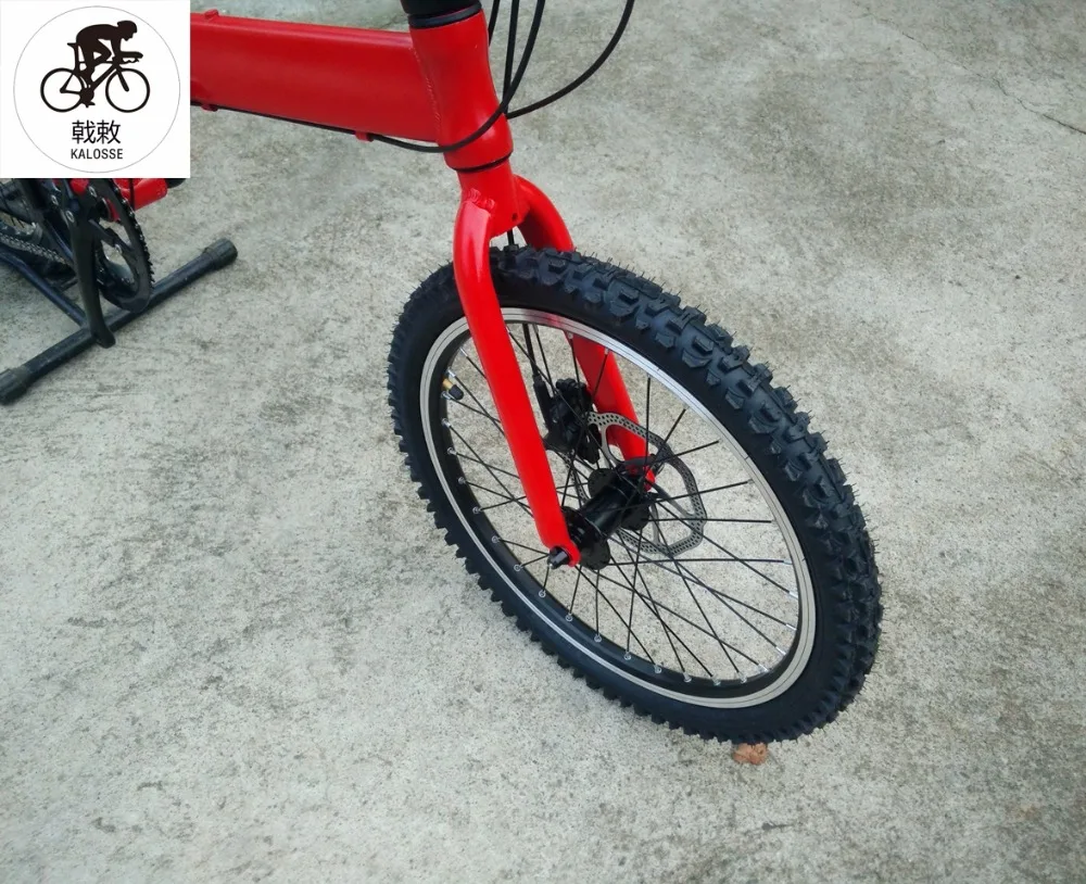 Excellent Kalosse   14/18/20 speed bicycle tire   Children  mountain bicycle  V/hydraulic brakes 20 inch  Folding  mountain bike 1