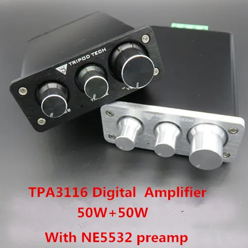 DC12-24V 50 Вт + TPA3116 2 0 канальный Hi-Fi мини цифровой усилитель с предусилителем NE5532 |