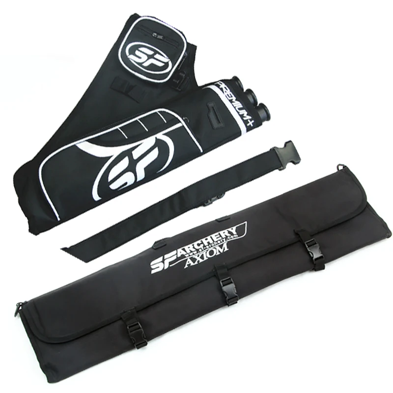 

Recurve Bow Case 3 Tubes Quiver Takedown Recurve Bow bag Adjustable Belt Back Quiver Arrow Bag Arrow Holder Tube for hunting