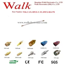 U. FL U. FL RG178 кабель, кабель ipex, u. fl соединительный кабель с разъемом кабеля, u. fl кабель