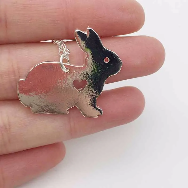 SALE 1pcs Easter Gift Easter Necklace Easter Basket Gift &Personalized Pet Bunny Necklace Bunny Jewelry Bunny Rabbit 4