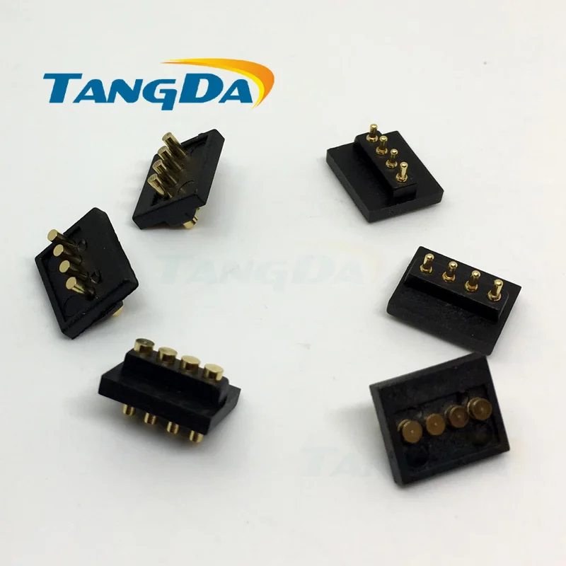 

Tangda 4P 4Pin connector, mobile phone pogo pin spring thimble needle big current spring contact pin connector pitch:2.54mm AG