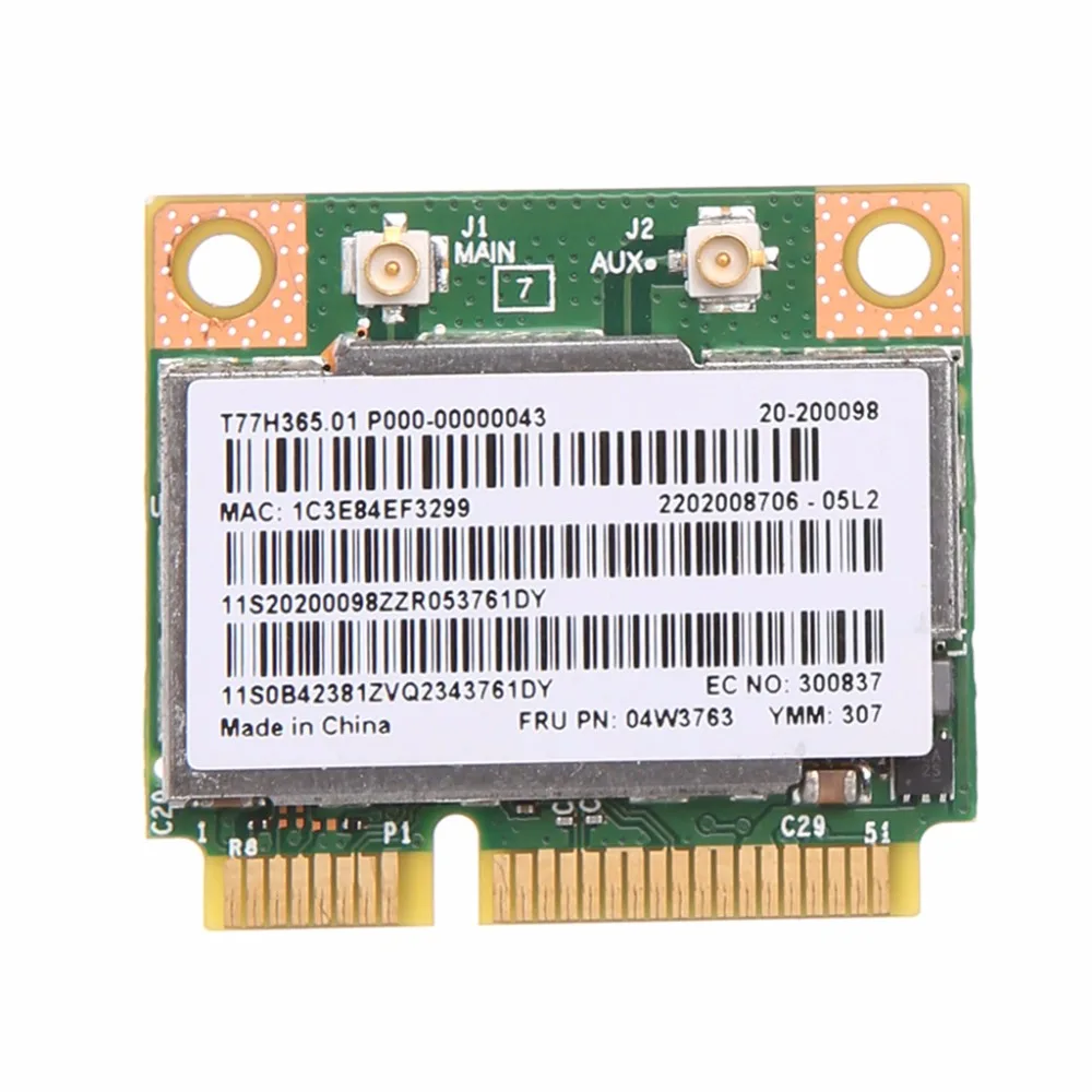 BCM943228HMB Bluetooth Половина Mini Pci-e Беспроводной Wi-Fi карты для ThinkPad E430 E130