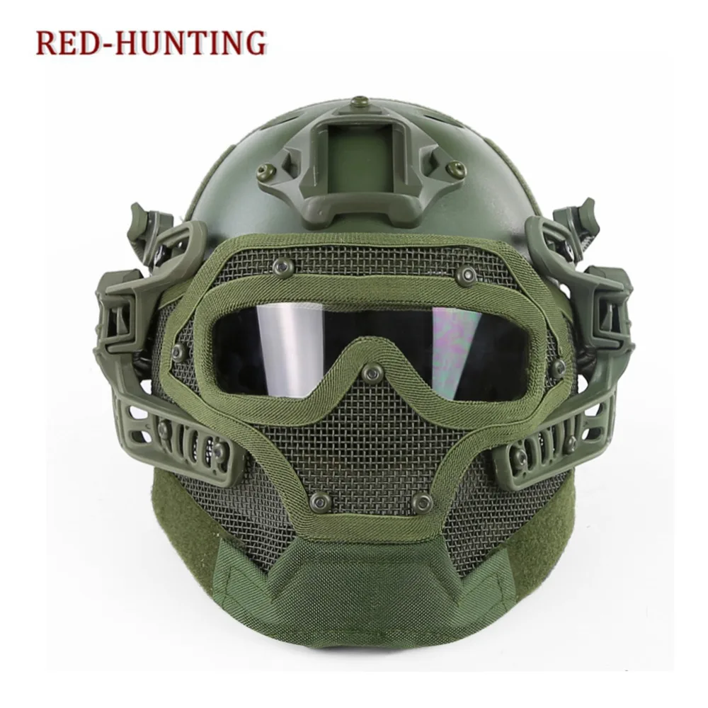 

New G4 Tactical Helmet PJ ABS Mask with Goggle for Military Airsoft Paintball Army WarGame Motorcycle Cycling Hunting Helmet