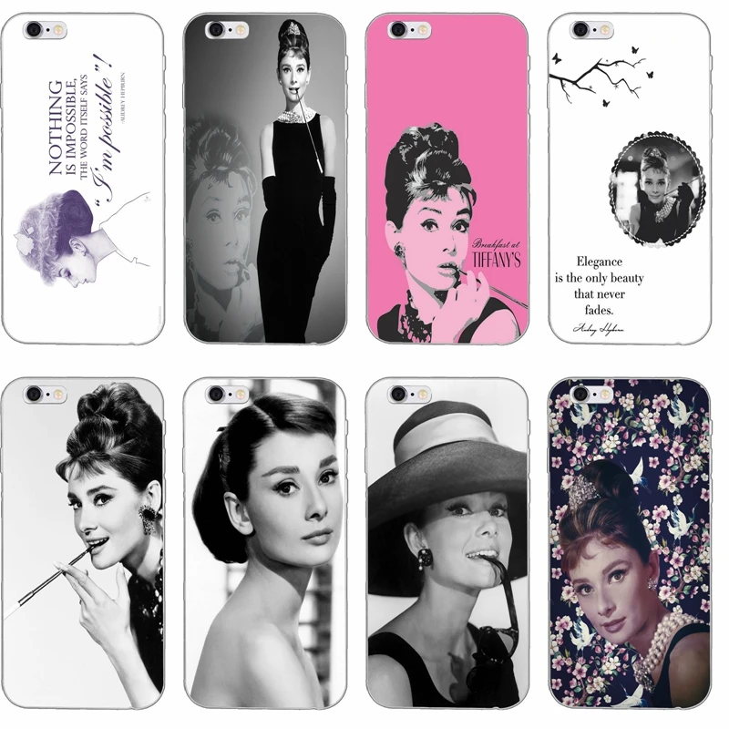 

audrey Hepburn silicone TPU Soft phone case For Samsung Galaxy J1 J2 J3 J5 J7 A3 A5 A7 2015 2016 2017