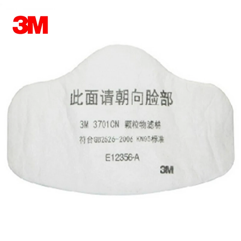 

10pcs 3M 3701CN Filter cotton 3M 3200 Gas Mask Supporting Dust Filter KN95 Pro Anti Industrial Construction Dust Pollen Haze