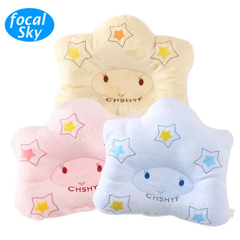 Soft Infant Baby Pillow Newborn Baby Flat Head Pillow Cotton Baby Shaping Pillow Cartoon Animals