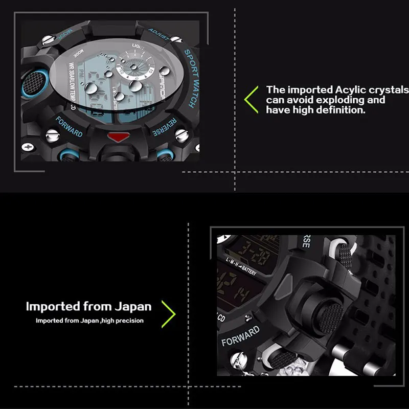 Sanda цифровые часы мужские военные G стиль шок спортивные часы водонепроницаемые электронные наручные часы мужские s часы резиновый ремешок Relojes