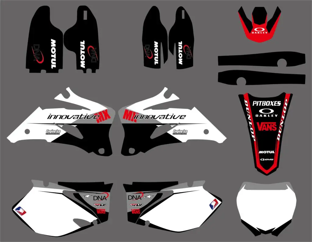 

TEAM GRAPHICS BACKGROUNDS DECALS STICKERS Kits FIT for Yamaha YZ250F YZ450F YZF250 YZF450 YZF 250 450 2006-2009