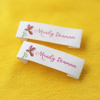 

Custom Sewing label, Handmade Tags, Custom kids Name Labels,Cotton Ribbon labels, Logo Labels(MD0025)