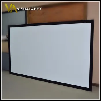 

F1HCW Homecinema 16:9 HDTV 4K Ultra HDR Black Velvet Fixed Frame Home Theater Movie Projection Screent, PVC Cinema White