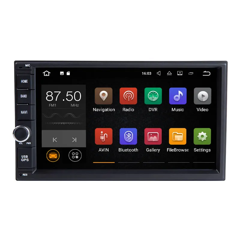 Perfect AutoRadio 2 din Android 8.1 Car Head Unit For Nissan Note Qashqai Xtrail Almera Multimedia Audio Tape Recorder GPS Navigation 4G 1