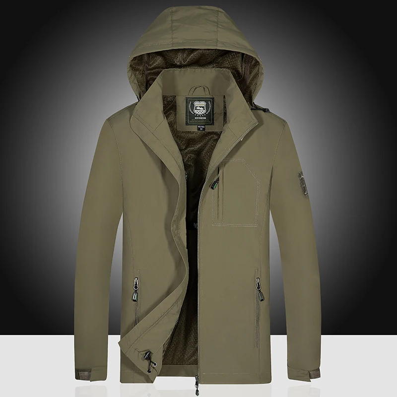 

Sexy men windproof hiking jacket outdoor men's spring and autumn thin zipper coat breathable