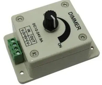 

LN-XDIMMER-1CH-LV 12-24v 8a dimmer light switch knobs for 3528 5050 single color led strip brightness adjustable