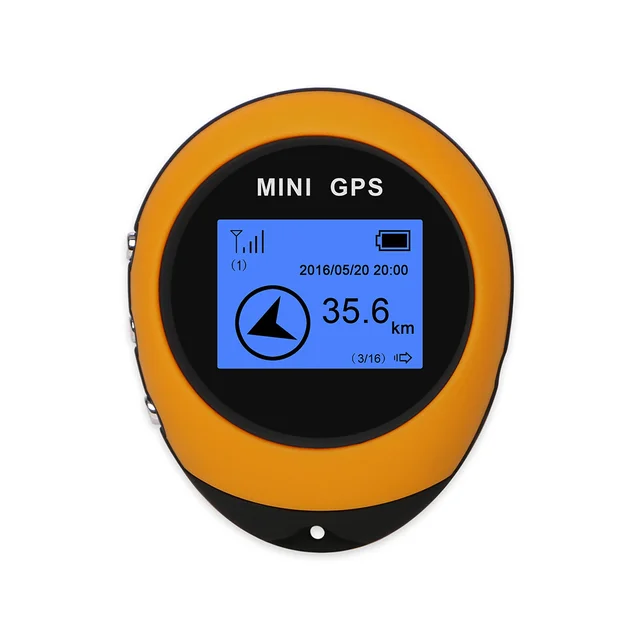 Lixada PG03 Mini Récepteur GPS Navigation Localisateur Extérieur Portable USB Rechargeable avec Boussole pour Les Voyages Sportifs en Extérieur