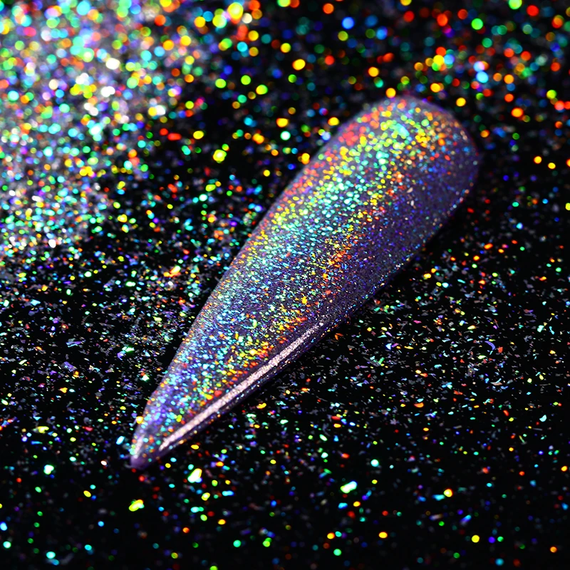 

0.5g BORN PRETTY Holographic Nail Powder Laser Glitter Rainbow Nail Art Pigment Chrome Shinning Manicure 3D Decoration Accessory