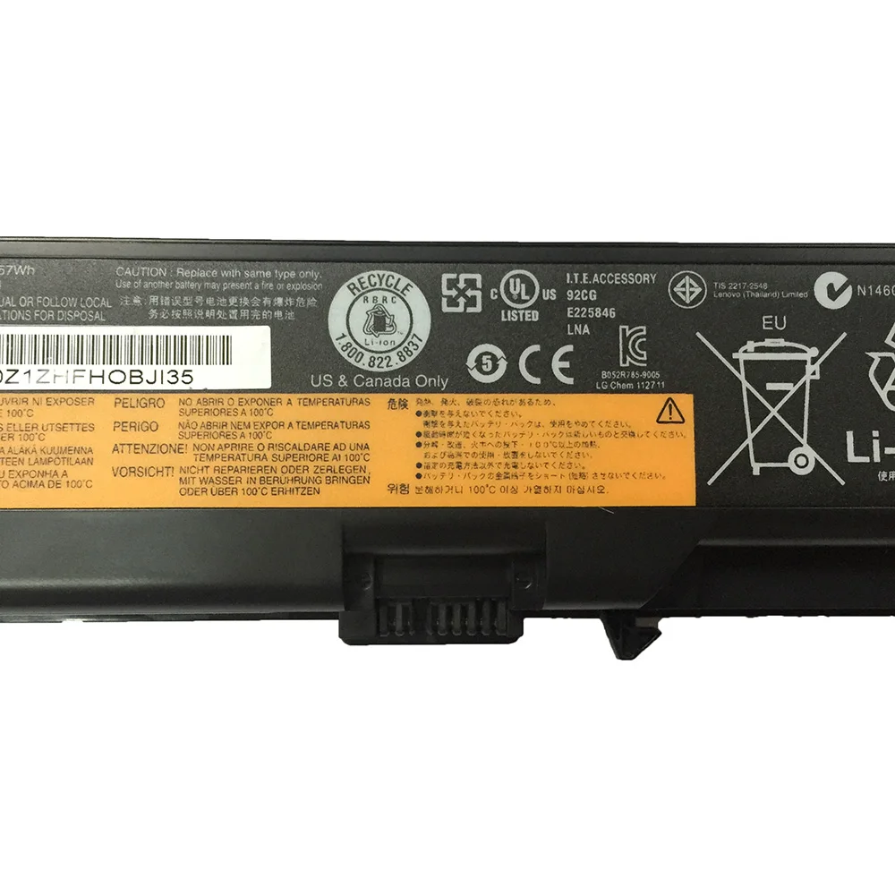 Оригинальный аккумулятор 10 8 В 57Wh 42T4911/W520 для ноутбука Lenovo ThinkPad L410 L412 42T4912 L421 L512 W510