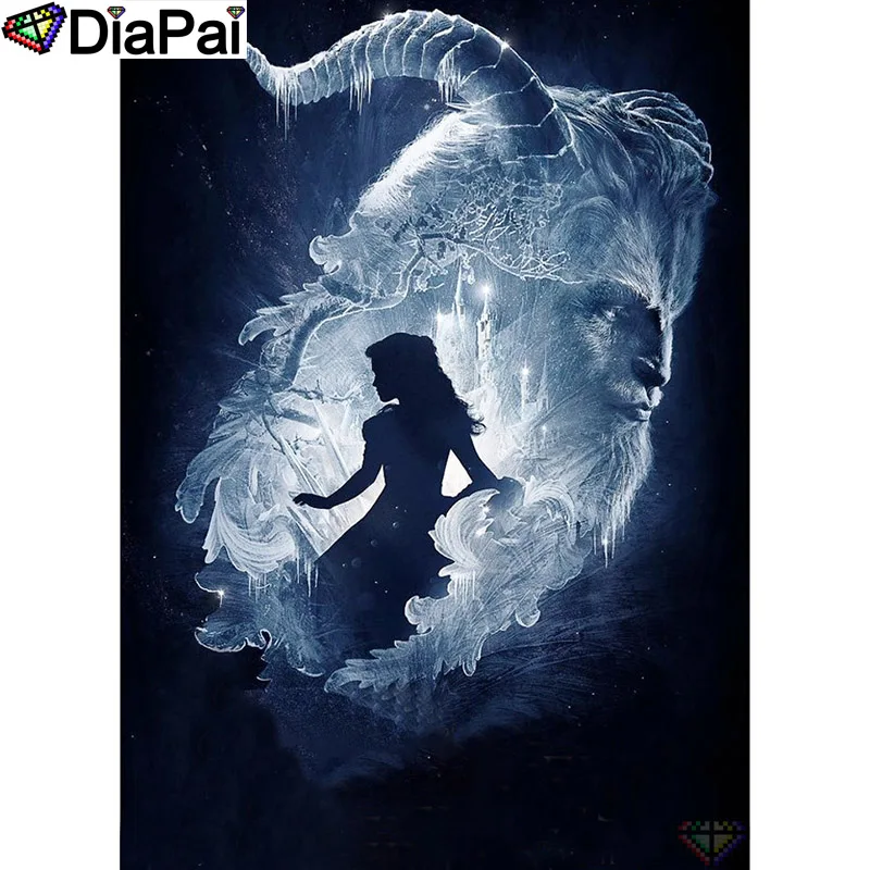 

DIAPAI 5D DIY Diamond Painting 100% Full Square/Round Drill "Beauty sheep" Diamond Embroidery Cross Stitch 3D Decor A21776