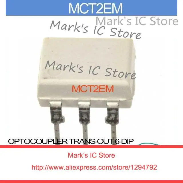 MCT2EM OPTOCOUPLER TRANS OUT 6 DIP MCT2E 2 MCT2 2E MCT 2EMoptocoupler