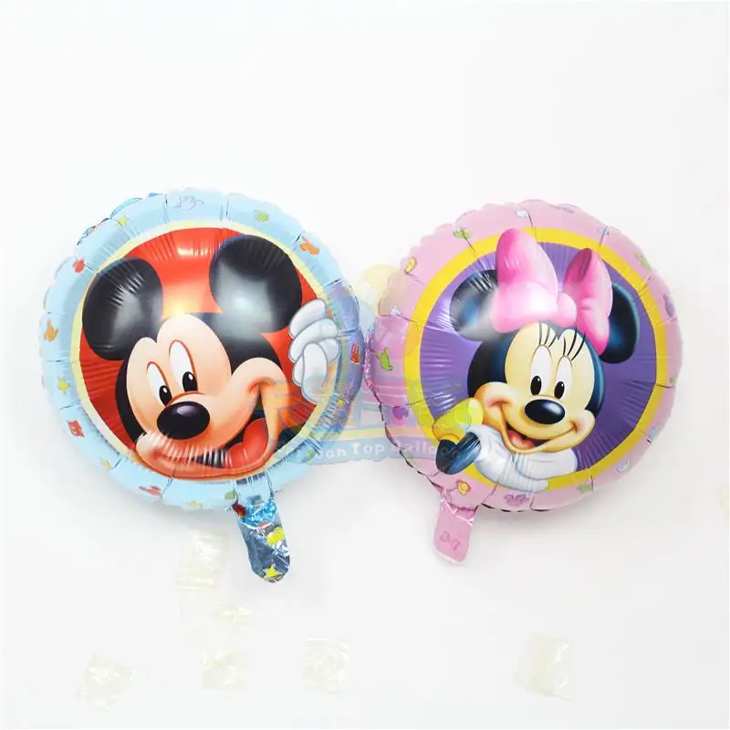 

Wholesale 18inch 100pcs/lot mickey mouse balloon helium ballon for mickey mouse party mylar globos for birthday party