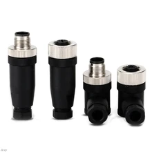 OOTDTY PG7 Сенсор разъем IP67 4/5/8 Pin типа «папа»/женский прямой/правый угол M12 штепсельной вилки