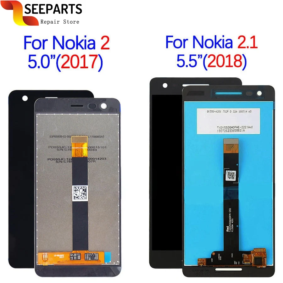 Для Nokia 2 ЖК дисплей сенсорный экран дигитайзер в сборе для Nokia2 1 LCD 2018 TA 1080 1084 1086 1092