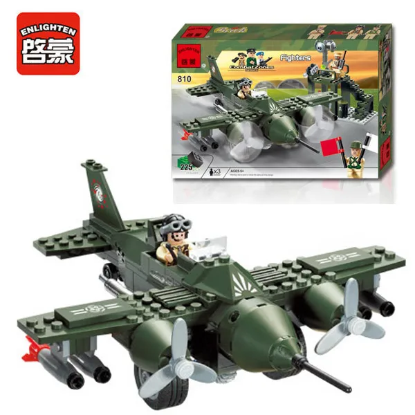 

Enlighten 810 Modern Military Air Force Military Fighters Combat Zones SWAT Model 225pcs Bricks Building Block Toys For Gift