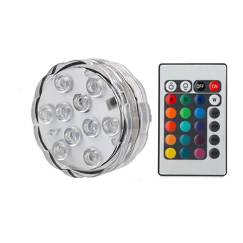 Светодиодный светильник для кальяна, светильник на батарейках, с дистанционным управлением, водопровод, аксессуары chicha, погружные водонепроницаемые лампы - Цвет: 1 lamp 1 controller