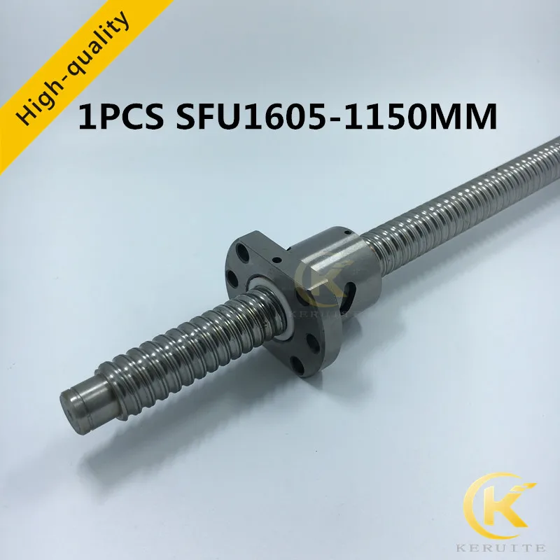 SFU1605 set = 1pcs sfu 1605 Ball Screw L1150mm + 1 SFU1605 BallScrew