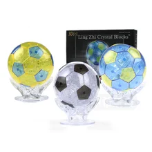 Спорт футбол 3D креативный Кристалл Головоломка DIY светится в темноте игрушки акриловый подарок на Рождество, Хэллоуин Luces для мальчика подарок