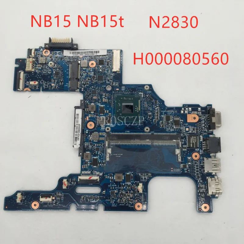 

Free shipping for Laptop Motherboard NB15 NB15t Intel Celeron N2830 CPU MA10 H000080560 100%Tested