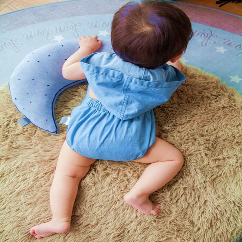 

jumpsuit kids clothes summer baby girls clothing hooded imitation cowboy conjoined jeans boy girl cowboy hooded rompers