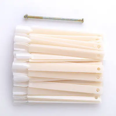 

Belen Nail Art Tips Sticks 50pcs Nail Art Practice False Tips Finger Display Fan Chart Salon Tool For Design Skill Training