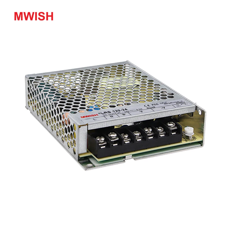 Mwish LRS импульсный источник питания 120 24 один Выход ac dc Вт В источника