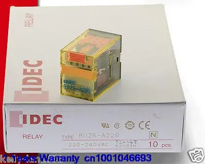 

DHL/EUB 10pcs NEW IDEC Relay RU2S-A220 AC220-240V 15-18