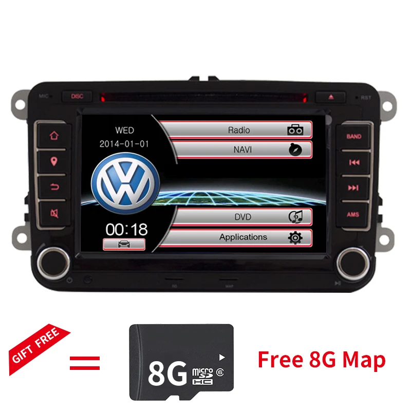 

Free Shipping Capacitive Screen! Two Din 7 Inch Car DVD Player For Seat/Altea/Leon/Toledo/VW/Skoda Radio GPS RDS 1080P Ipod Map