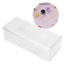 Transparent Cosmetic Storage Box Case Puff Cotton Swab Makeup Pad Holder Container Organizer