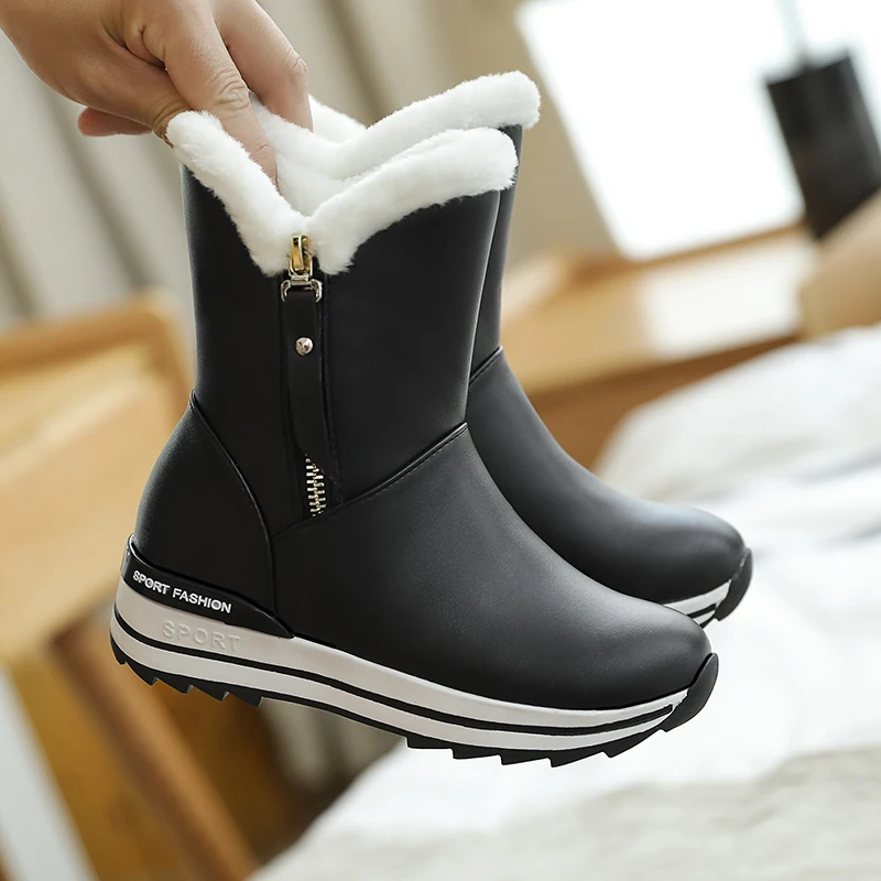 Botas de tobillo para mujer 22 26cm botas de nieve gruesas botas de tobillo  para mujer botas de Invierno para mujer zapatos botines para mujer|Botas de  nieve| - AliExpress