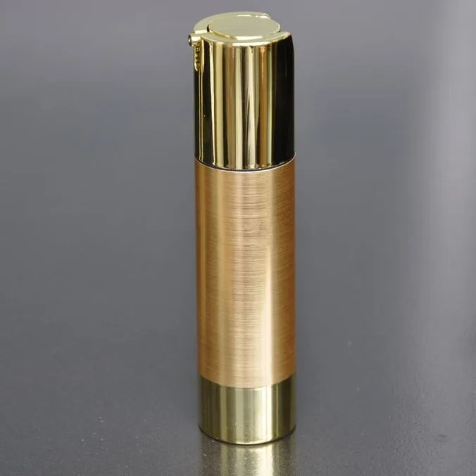 

50pcs/lot 50ml UV gold airless vacuum pump lotion bottle with gold pump and bottom base used for Cosmetic Container