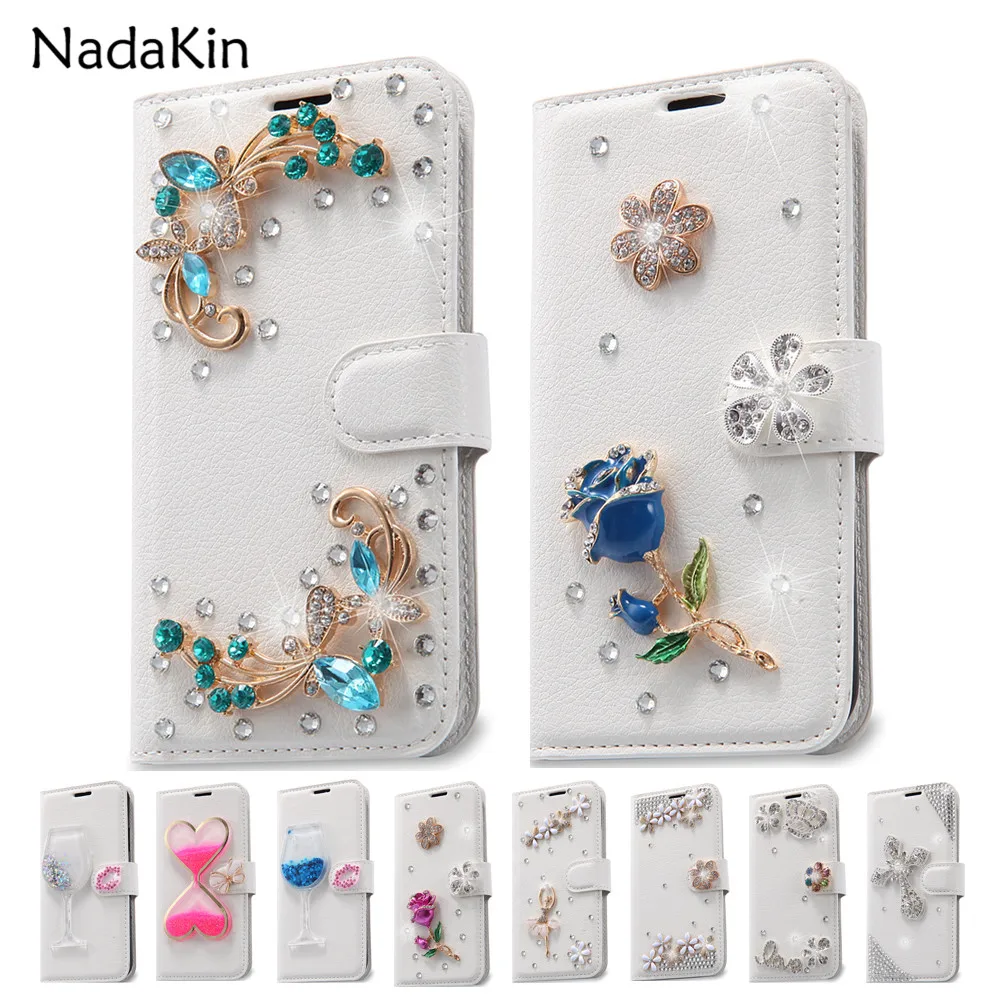 

Rhinestone Wallet Flip Case for Blu Dash Energy X X2 M2 J Advance 4.0 L2 Life One X 2016 R1 HD Studio C 5+5 D890U 5.0 Grand M