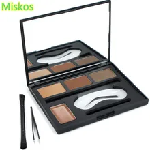 Miskos, пудра, крем, палитра, формовочный трафарет, шаблон, угловая кисть, пинцет, макияж, контур, палитра теней для бровей