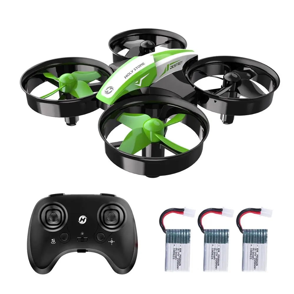 

Holy Stone HS210 Mini RC Drone Quadcopters 3pc 220mAh Batteries Headless Mode One Key Land Auto Hovering 3D Flip VS JJRC H36