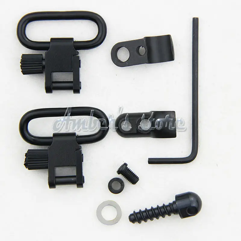 QD Detachable 1'' Rifle Sling Mount Kit .22 Cal Split Band with barrel or Tube Magazine dia of .430"-450" | Спорт и