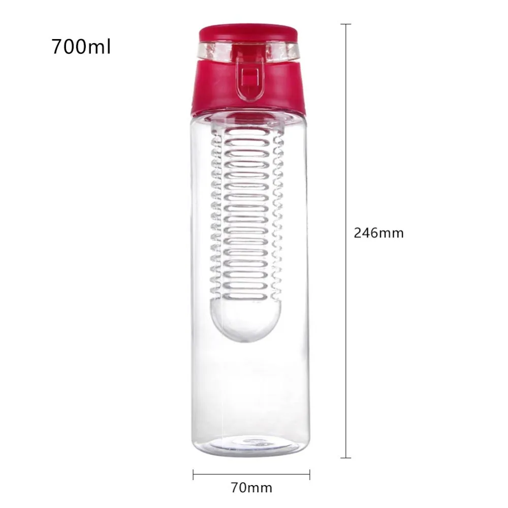 700/800 мл портативная бутылка для воды для заварки, Спортивная бутылка для лимонного сока, откидная крышка для кухонного стола, кемпинга, путешествий, на открытом воздухе