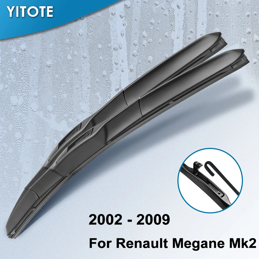 Щетки стеклоочистителя YITOTE для Renault Megane Mk2 подходит штык/крюковые рычаги 2002 2003 2004