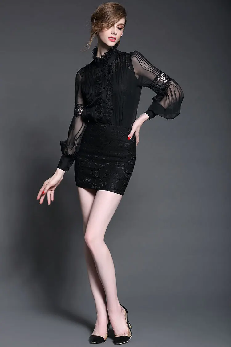  OL Wear Silk Blouses (10)
